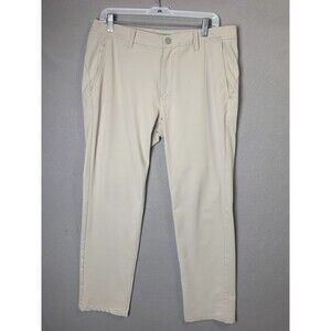 Bonobos Golf Pants Mens 33x30 (29) Beige Slim Fit Sports Performance Five Pocket